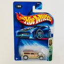 2004 Hot Wheels Treasure Hunt T-Hunt 32 Ford Lil' Coffin Double Demon dorado metálico Llantas de Goma RR base ZAMAC
