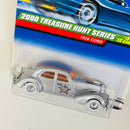 2000 Hot Wheels Treasure Hunt 1936 Cord plata metálico Llantas de Goma RR