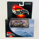 2001 Hot Wheels 100% Black Box Limited Edition Harley Davidson Fatboy morado metálico Llantas de Goma RR