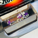 2001 Hot Wheels 100% Black Box Limited Edition Harley Davidson Fatboy morado metálico Llantas de Goma RR