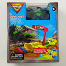 2024 Spin Master Monster Jam Grave Digger Stunt Playset Rampa de Acrobacias con Autos Aplastables