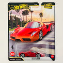 2026 Hot Wheels Premium Boulevard Enzo Ferrari rojo Llantas de Goma RR Primera Edición