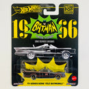 2025 Hot Wheels Premium Pop Culture Batman Classic TV Series Batmobile negro metálico Llantas de Goma RR
