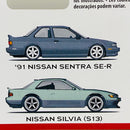 2023 Hot Wheels Premium Car Culture Nissan 2 Pack Set de 2 - 91 Nissan Sentra SE-R y Nissan Silvia S13 con Llantas de Goma RR