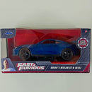 2021 Jada 1:32 Fast & Furious Rápidos y Furiosos Brian's Nissan GT-R R35 azul metálico