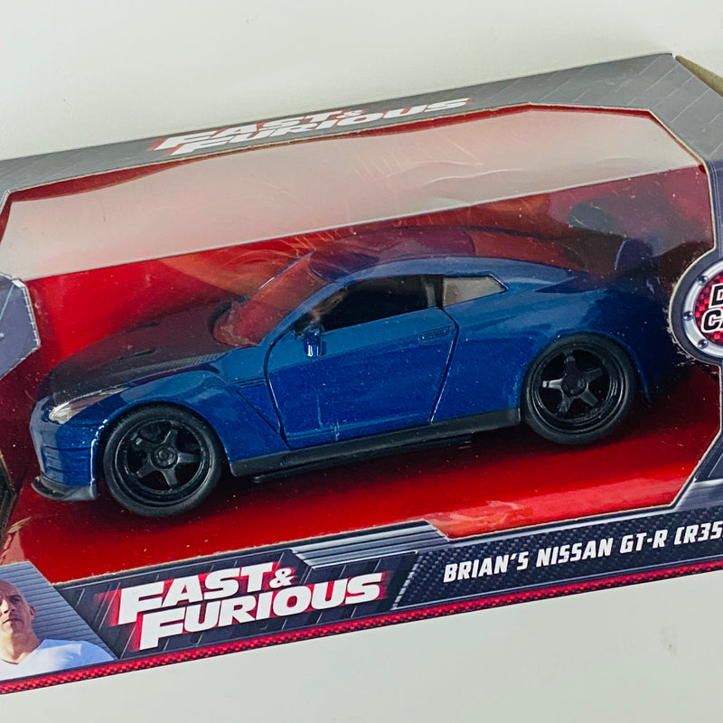 2021 Jada 1:32 Fast & Furious Rápidos y Furiosos Brian's Nissan GT-R R35 azul metálico