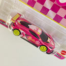 2024 Hot Wheels Premium Pop Culture Barbie 65th Anniversary Corvette C8.R rosado Llantas de Goma RR