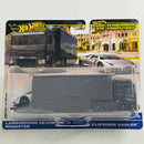2025 Hot Wheels Premium Car Culture Team Transport Lamborghini Reventon Roadster y camión Flipsider Hauler con Llantas de Goma RR