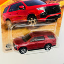 2026 Matchbox MBX Adventure 2023 Chevy Tahoe Z71 rojo Primera Edición