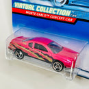 2000 Hot Wheels Virtual Collection Chevrolet Monte Carlo Concept Car rojo metálico SB