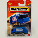 2025 Matchbox MBX EV Trash Truck azul Primera Edición