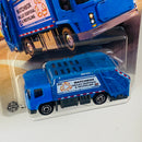 2025 Matchbox MBX EV Trash Truck azul Primera Edición
