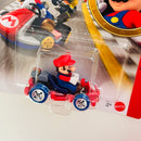 2026 Hot Wheels Mario Kart Mario Pipe Frame rojo MK Base Metal
