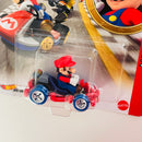 2021 Hot Wheels Mario Kart Mario Pipe Frame rojo MK Base Metal