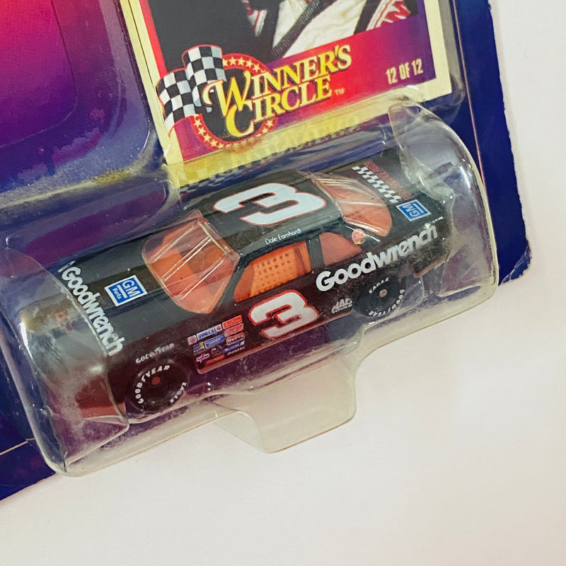 1997 Hasbro Winners Circle NASCAR Kenner Lifetime Series 12 of 12 Dale Earnhardt 3 Goodwrench 1990 Chevrolet Lumina negro Llantas Goodyear