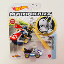 2020 Hot Wheels Mario Kart Dry Bones Standard Kart morado con blanco MK Base Metal