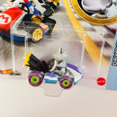 2020 Hot Wheels Mario Kart Dry Bones Standard Kart morado con blanco MK Base Metal