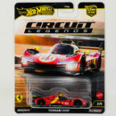 2025 Hot Wheels Premium Car Culture Circuit Legends Ferrari 499P rojo Llantas de Goma RR Primera Edición