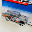 1998 Hot Wheels Artistic License Series 57 Chevy plata SB base ZAMAC