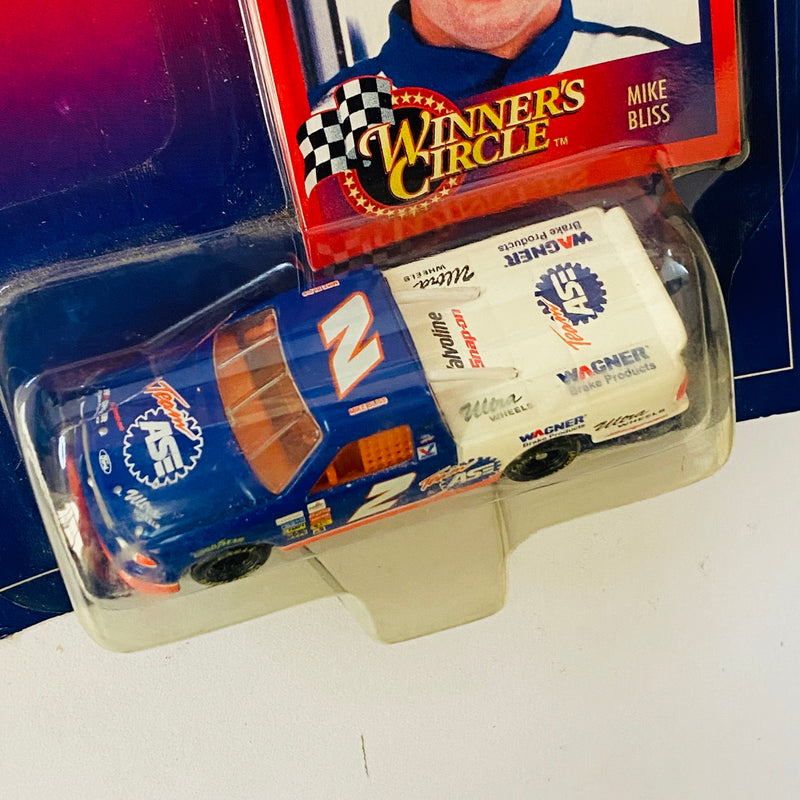 1996 Hasbro Winners Circle NASCAR Kenner Super Truck Series Mike Bliss 2 Team Ase Ford F-150 azul con blanco Llantas Goodyear