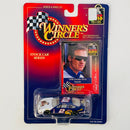 1998 Hasbro Kenner Winners Circle NASCAR Stock Car Series Elvis Presley Edition Rusty Wallace 2 Elvis Ford Taurus azul con blanco Llantas Goodyear