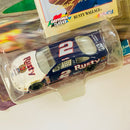 1998 Hasbro Winners Circle NASCAR Daytona 500 Speedweeks 99 Series Rusty Wallace 2 Mobil 1 Ford Taurus azul con blanco Llantas Goodyear