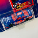 1996 Hasbro Winners Circle NASCAR Kenner Stock Car Series Dale Jarrett 88 Red Carpet Lease Ford Thunderbird azul Llantas Goodyear