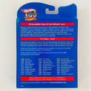 1998 Hot Wheels 30th Anniversary Commemorative 1978 Flying Colors 57 T-Bird Ford blanco BW - Detalle Caja