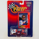 1998 Hasbro Winners Circle NASCAR Kenner 50th Anniversary Jeremy Mayfield 12 Mobil 1 1998 Ford Taurus azul con blanco Llantas Goodyear