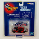 1998 Hasbro Winners Circle NASCAR Tech Series Jeremy Mayfield 12 Mobil 1 Ford Taurus azul con blanco Llantas Goodyear