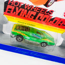 1998 Hot Wheels 30th Anniversary Commemorative 1975 Flying Colors Large Charge verde metálico Redline RL base ZAMAC