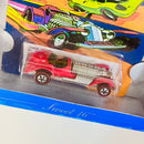 1998 Hot Wheels 30th Anniversary Commemorative 1973 Sweet 16 rojo redline RL base ZAMAC
