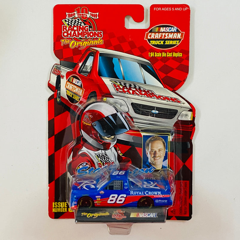 1999 Racing Champions NASCAR 10 Years Anniversary Craftsman Truck Series Stacy Compton 86 Royal Crown Ford F-150 azul con rojo Llantas Goodyear