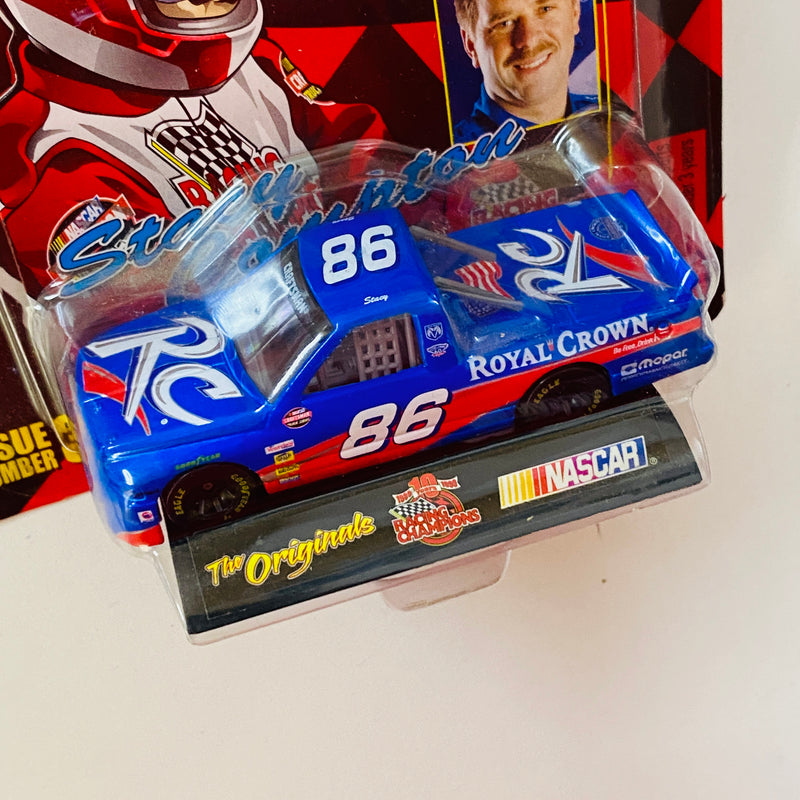 1999 Racing Champions NASCAR 10 Years Anniversary Craftsman Truck Series Stacy Compton 86 Royal Crown Ford F-150 azul con rojo Llantas Goodyear