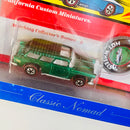 1998 Hot Wheels 30th Anniversary Commemorative 1970 55 Chevrolet Classic Nomad verde metálico Redline RL base ZAMAC