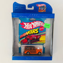 1998 Hot Wheels 30th Anniversary Commemorative 1980 HiRakers 40s Woodie Ford naranja BW base ZAMAC - Detalle Caja