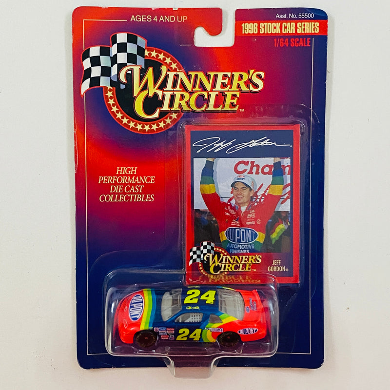 1996 Hasbro Winners Circle NASCAR Kenner Stock Car Series Jeff Gordon 24 Dupont Chevrolet Monte Carlo multicolor Llantas Goodyear