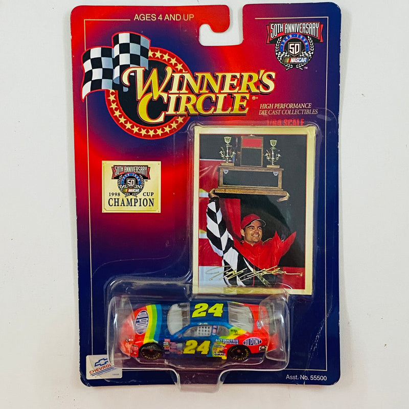 1998 Hasbro Winners Circle NASCAR Kenner 50th Anniversary Jeff Gordon 24 Dupont Chevrolet Monte Carlo multicolor Llantas Goodyear