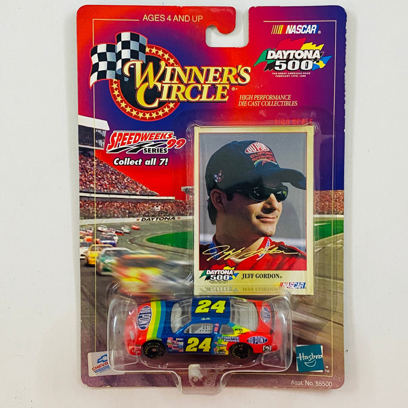 1998 Hasbro Winners Circle NASCAR Daytona 500 Speedweeks 99 Series Jeff Gordon 24 Dupont Chevrolet Monte Carlo multicolor Llantas Goodyear