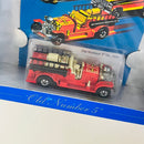 1998 Hot Wheels 30th Anniversary Commemorative 1981 Old Number 5 Bombero rojo BW base ZAMAC