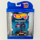 1998 Hot Wheels 30th Anniversary Commemorative 1986 Trailbusters Path Beater Chevrolet S-10 negro Llantas de Goma RR base ZAMAC