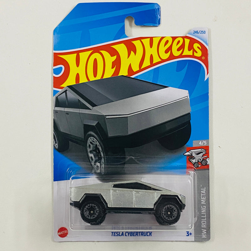 2024 Hot Wheels HW Rolling Metal Tesla Cybertruck ZAMAC BLOR