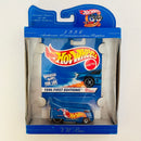 1998 Hot Wheels 30th Anniversary Commemorative 1996 VW Bus Volkswagen azul metálico 5SP con 10DOT base ZAMAC