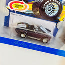 1998 Hot Wheels 30th Anniversary Commemorative 1983 Real Riders Shelby Cobra azul oscuro Llantas de Goma RR base ZAMAC