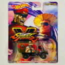 2018 Hot Wheels Premium Pop Culture Street Fighter V CAPCOM Guile vs M. Bison 88 Mercedes Benz Unimog U1300 verde Llantas de Goma RR base ZAMAC