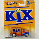 2013 Hot Wheels Premium Pop Culture General Mills Kix 49 Ford C.O.E. naranja Llantas de Goma RR Redline base ZAMAC