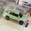 2024 Hot Wheels Premium Car Culture Team Transport 18 Toyota 4Runner, Open Trailer y 89 Toyota Supra con Llantas de Goma RR