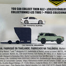 2024 Hot Wheels Premium Car Culture Team Transport 18 Toyota 4Runner, Open Trailer y 89 Toyota Supra con Llantas de Goma RR
