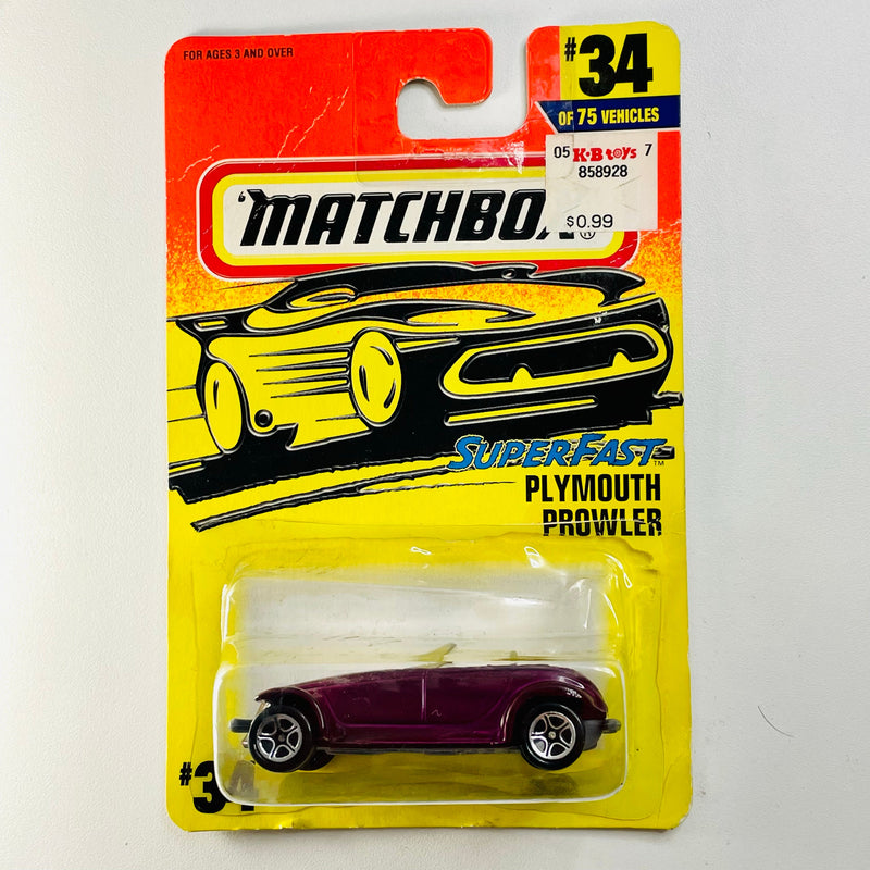 1997 Matchbox Super Fast Plymouth Prowler 34 granate