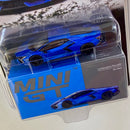 2024 Mini GT MiJo Exclusives 1:64 Limited Edition 1/8,400 Lamborghini Revuelto Blu Eleos azul Llantas de Goma Primera Edición